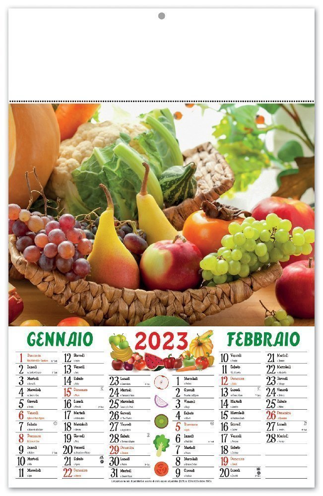 Calendario Illustrato &ldquo;Frutta&rdquo; - C0215