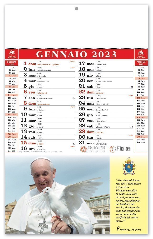 Calendario Illustrato &ldquo;Papa Francesco&rdquo; - C0220