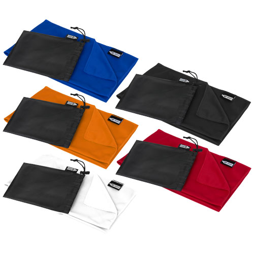 Asciugamano sportivo in RPET con pouch 80 x 30 cm - 125001