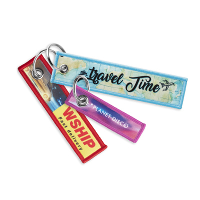 Portachiavi in tessuto con stampa