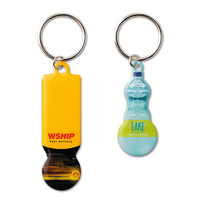 Portachiavi con gettone forma personalizzata