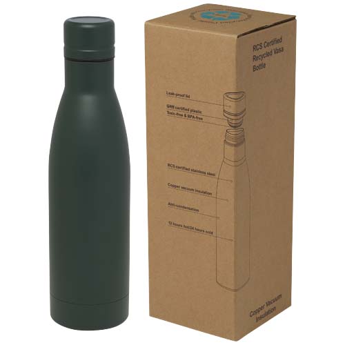 Borraccia termica in acciaio riciclato RCS 500 ml Vasa - 100736