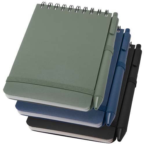 Blocco note A6 e penna inchiostro nero Carta FSC- 107902