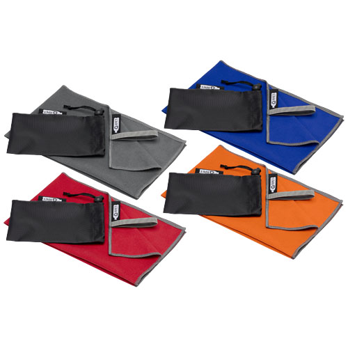 Asciugamano ultraleggero certificato GRS 30 x 50 cm - 113322