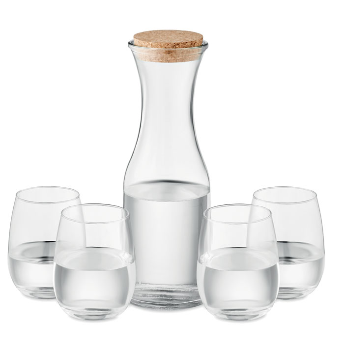 Set bicchieri e caraffa in vetro - MO6656