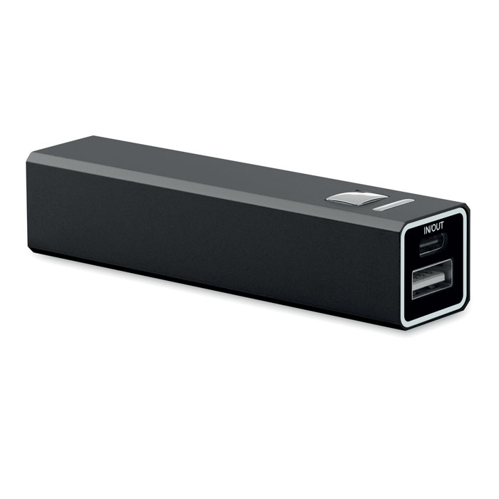 Power bank 2600 mAh in alluminio riciclato - MO2374