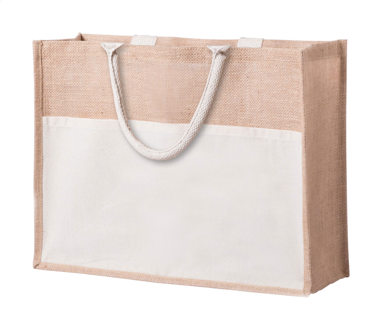 Borsa spiaggia in iuta laminata - AP781832